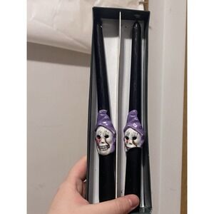 Vintage Halloween Ghost Candle Skeleton (as Is)